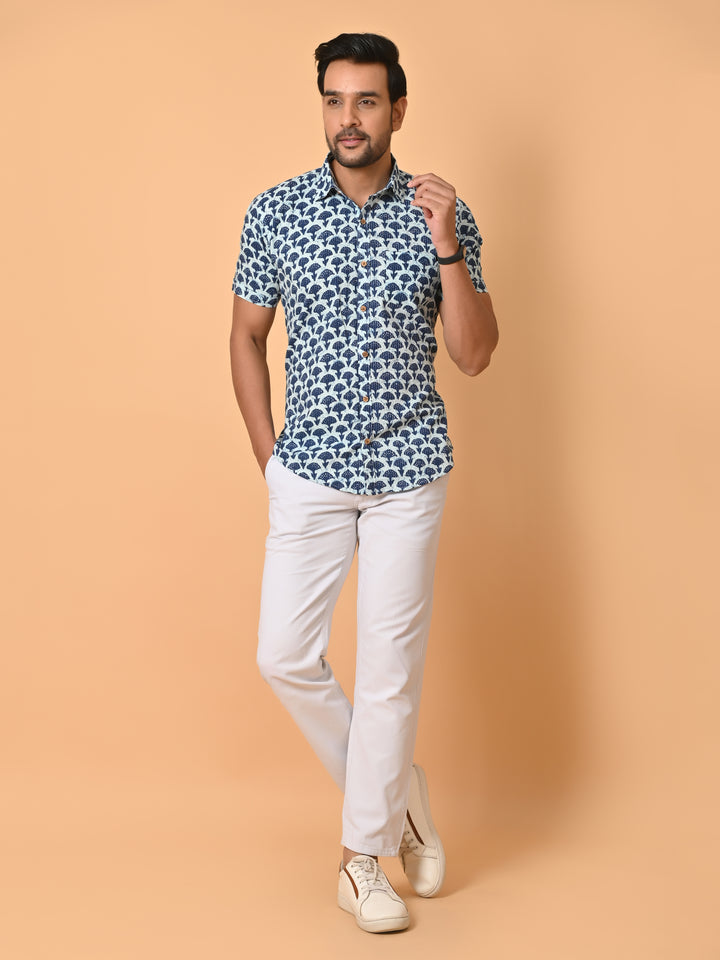 VJR Katha Indigo Premium Shirt