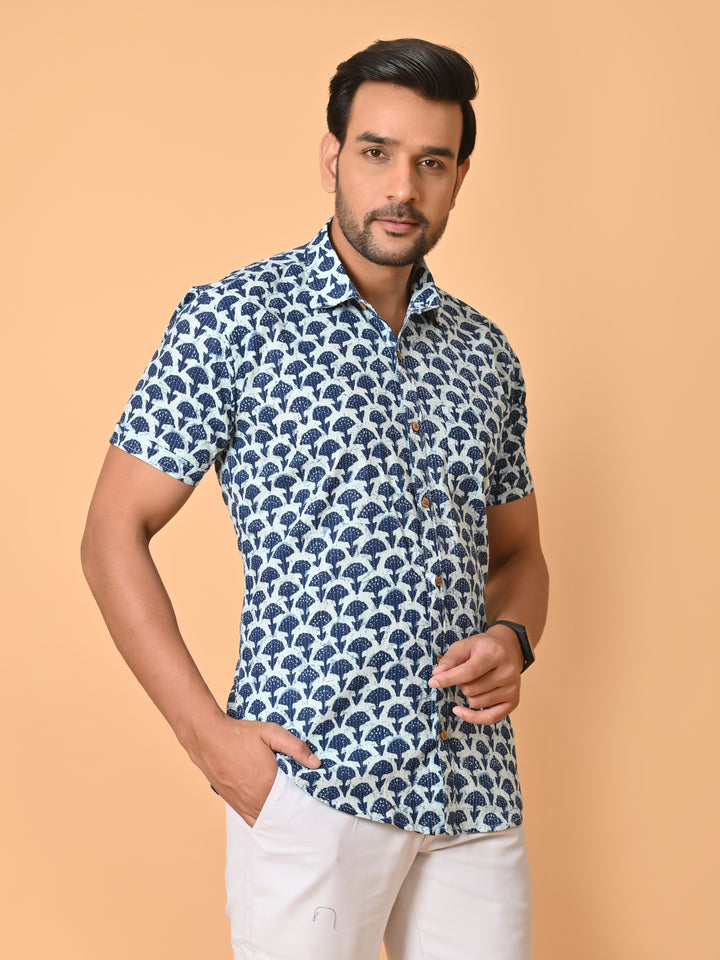 VJR Katha Indigo Premium Shirt