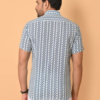 VJR Katha Geometric Strip Premium Shirt