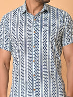 VJR Katha Geometric Strip Premium Shirt