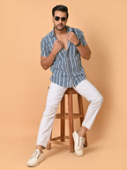 VJR Katha Blue Stripe official Premium Shirt