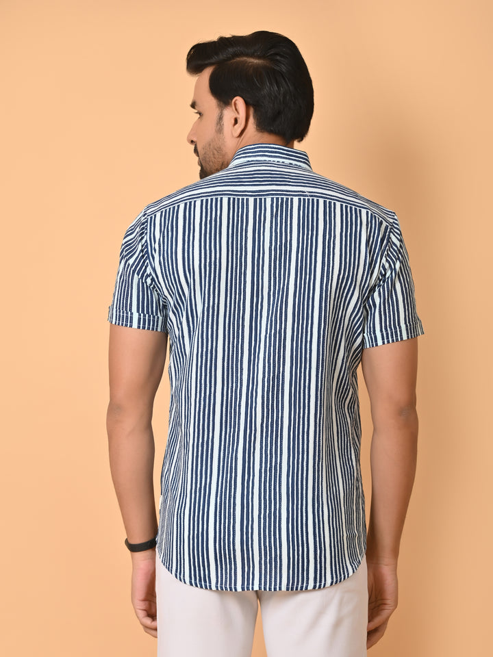 VJR Katha Blue Stripe official Premium Shirt