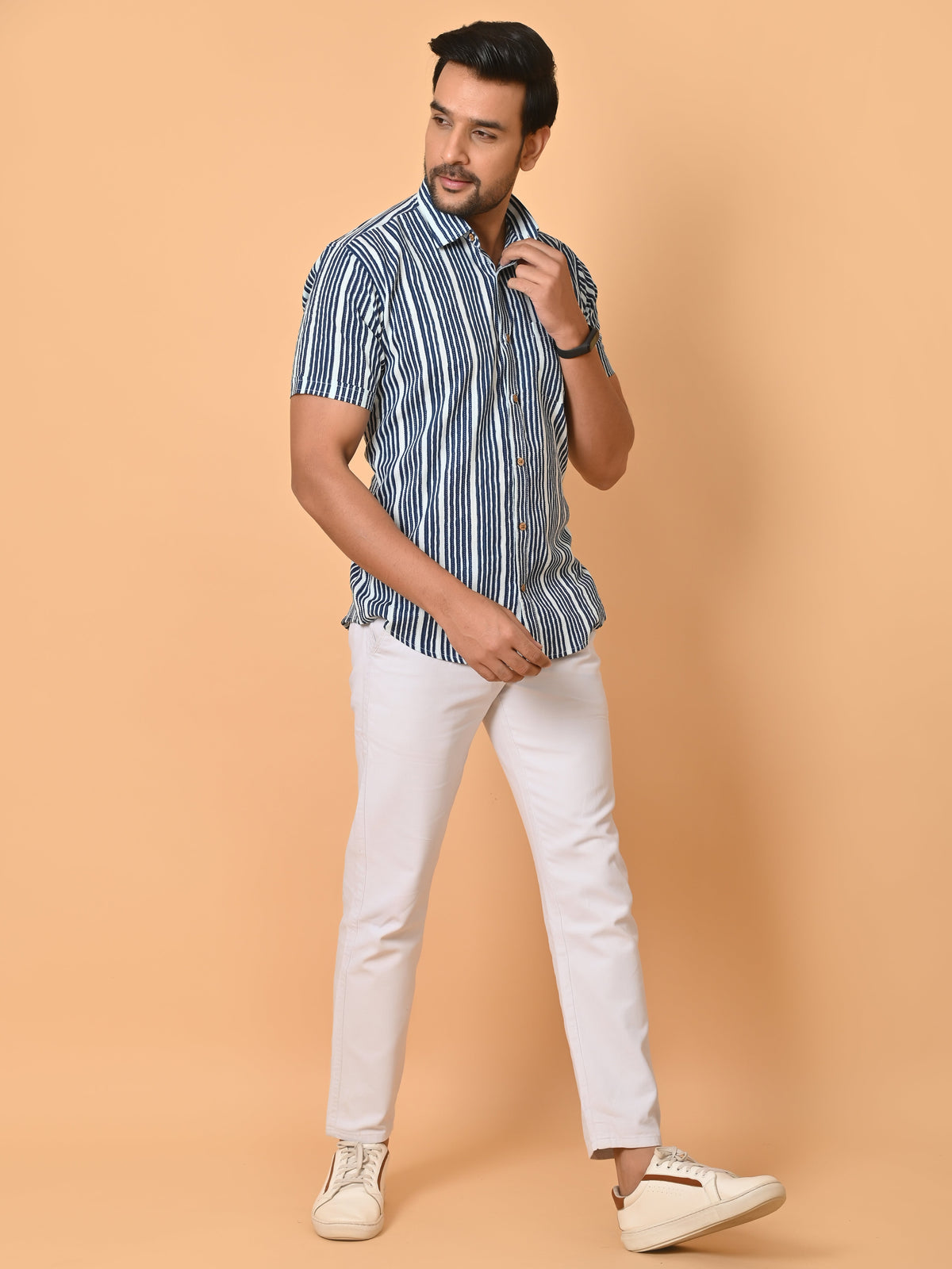 VJR Katha Blue Stripe official Premium Shirt