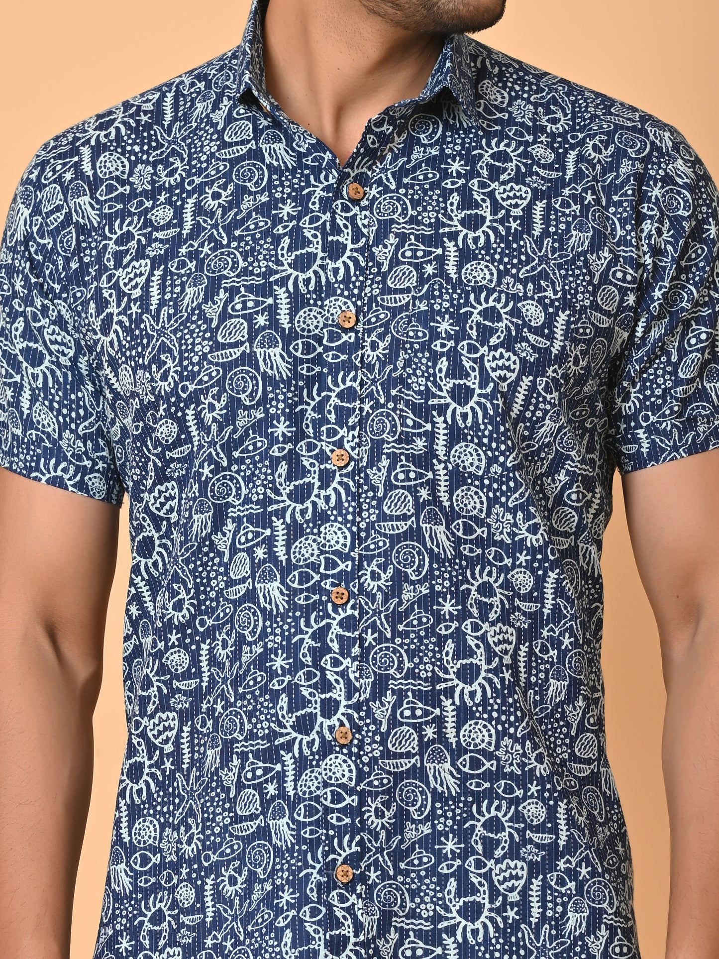 VJR Katha Ocean Creatures Premium Shirt