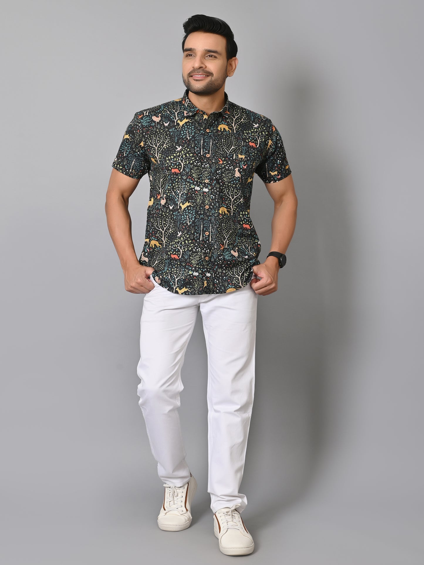 VJR Attractive Jungle Print Premium Shirt