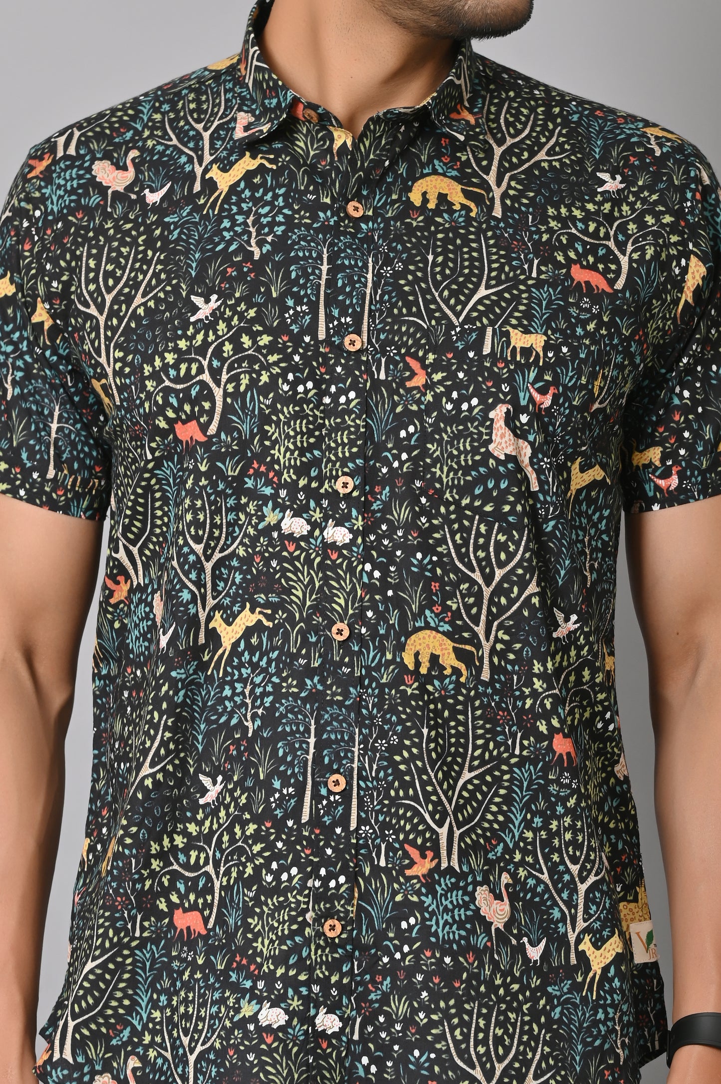 VJR Attractive Jungle Print Premium Shirt