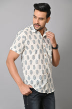 VJR Evergreen Sanganeri Printed Shirt