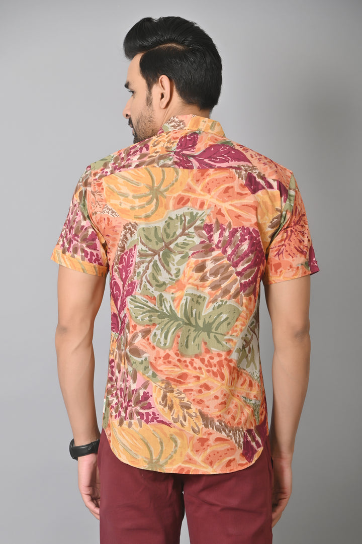 VJR Highest Demanding Colorful Leaf Printed Premium Shirt