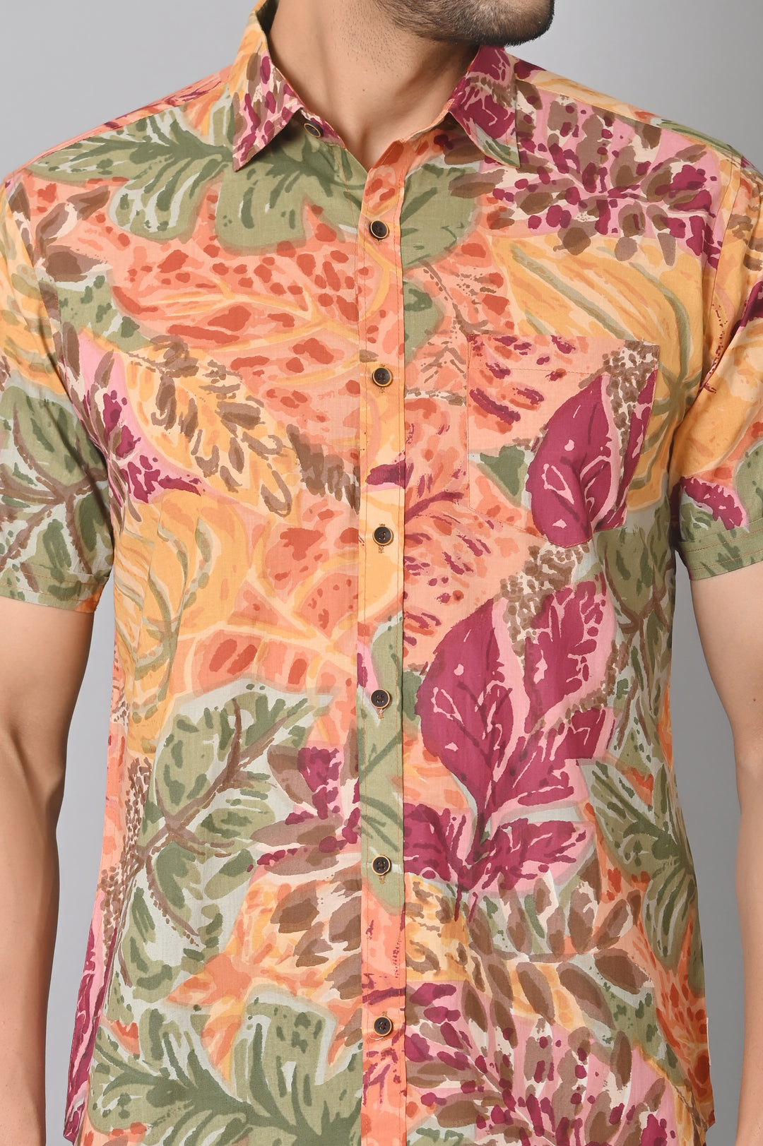 VJR Highest Demanding Colorful Leaf Printed Premium Shirt
