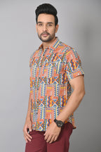 VJR Stylish Geometrical Printed Premium Shirt