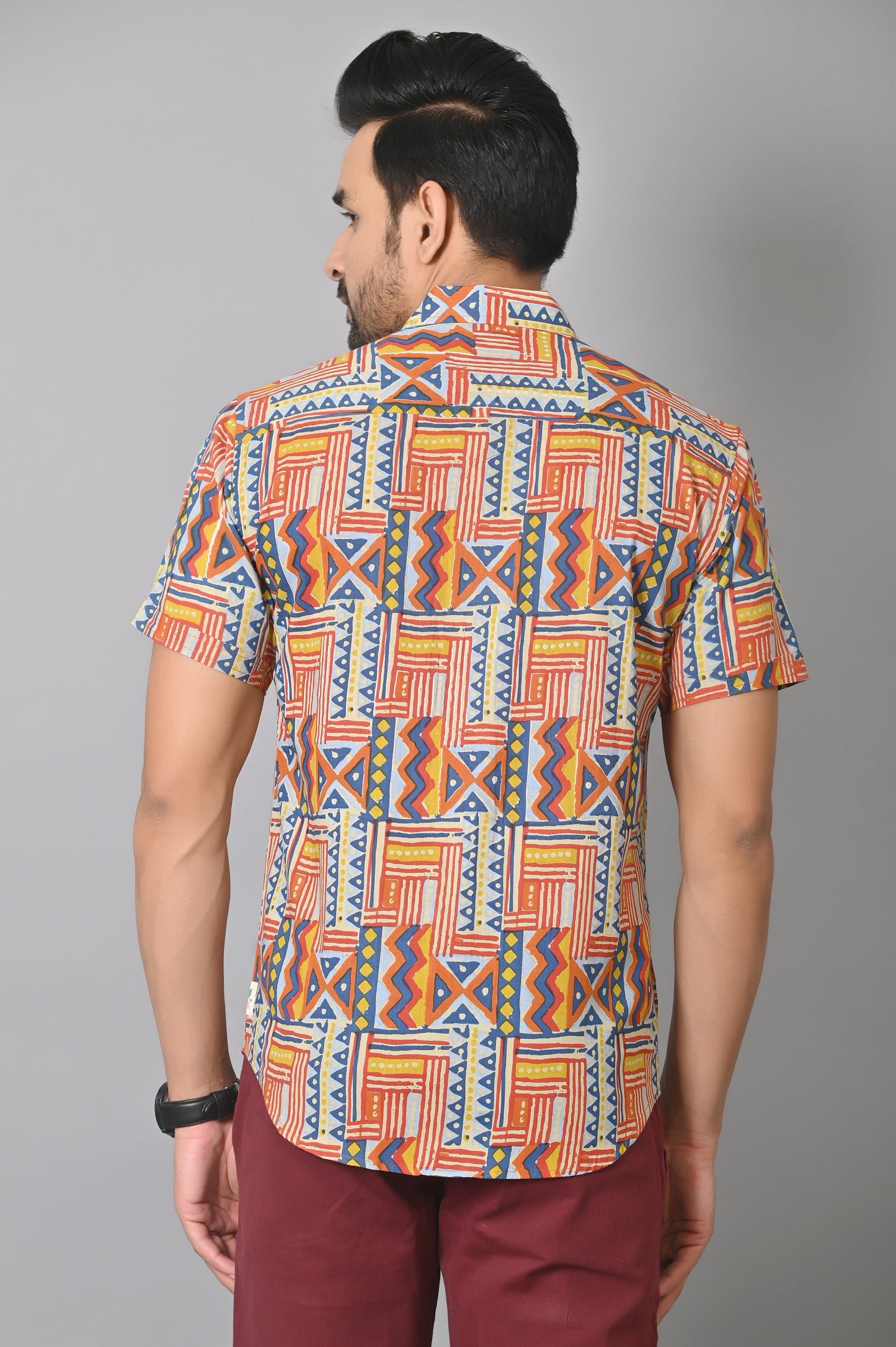 VJR Stylish Geometrical Printed Premium Shirt