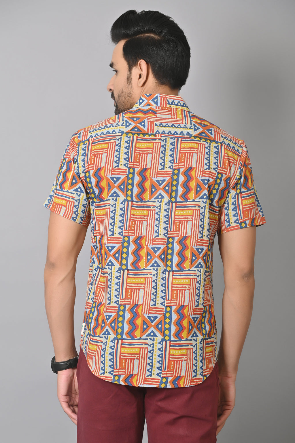 VJR Stylish Geometrical Printed Premium Shirt