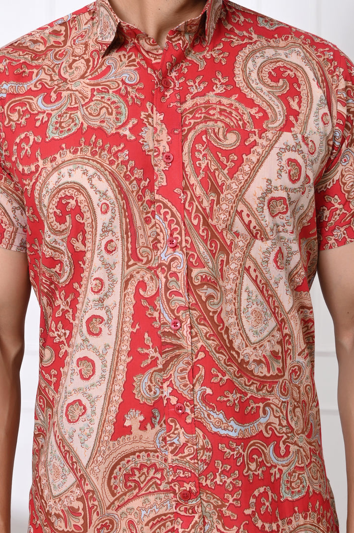 Ranbir Kapoor's Favorite VJR Red Paisley Shirt