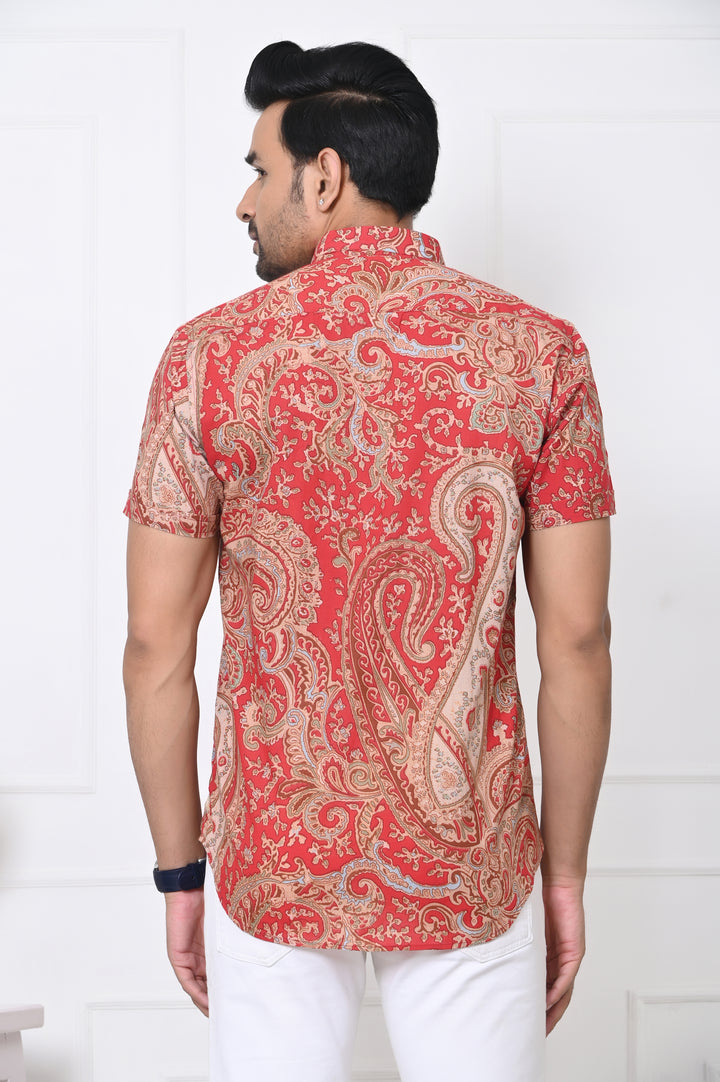 Ranbir Kapoor's Favorite VJR Red Paisley Shirt