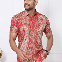 Ranveer Kapoor's Favorite VJR Red Paisley Shirt