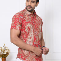 Ranveer Kapoor's Favorite VJR Red Paisley Shirt