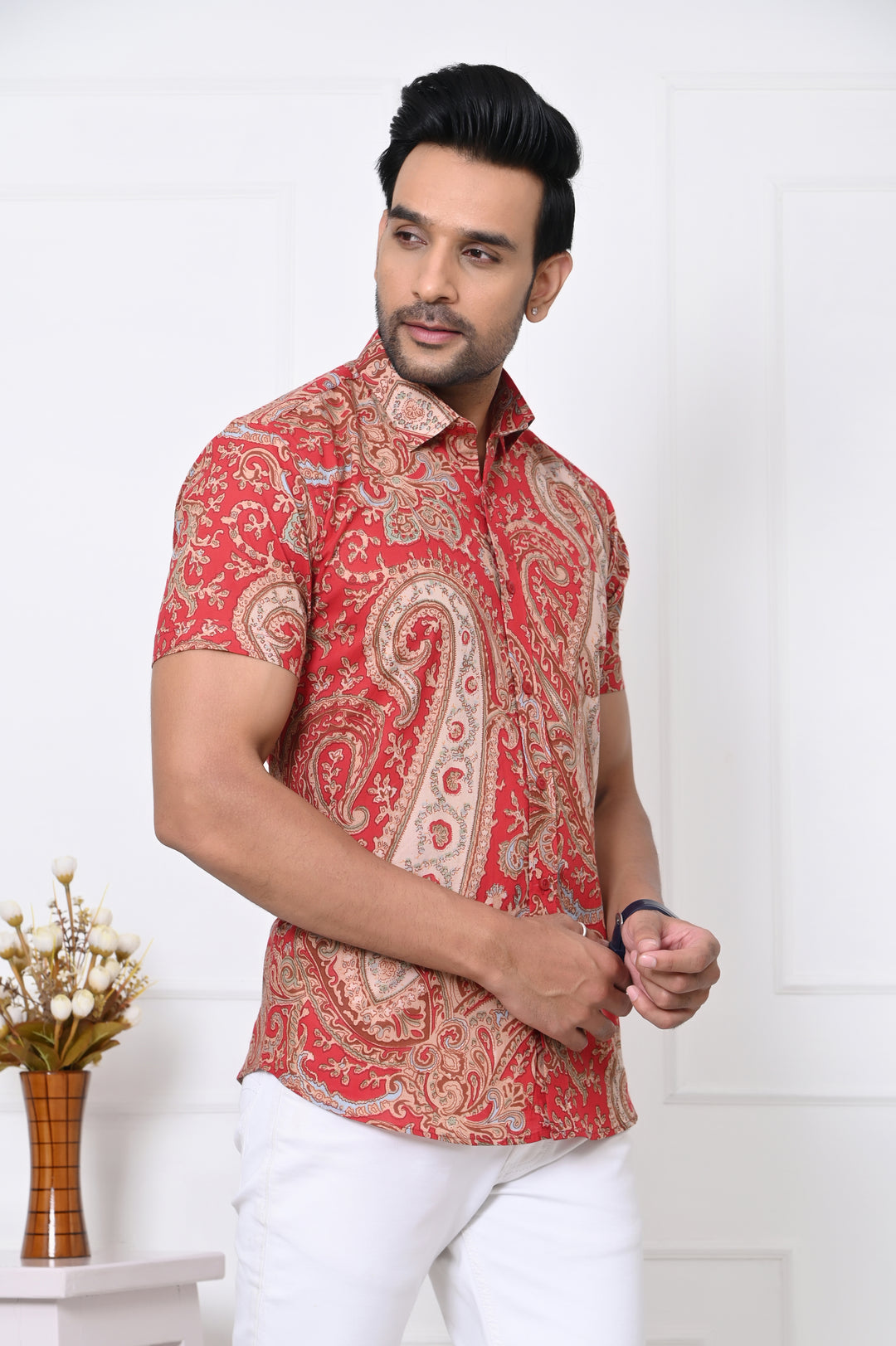 Ranbir Kapoor's Favorite VJR Red Paisley Shirt