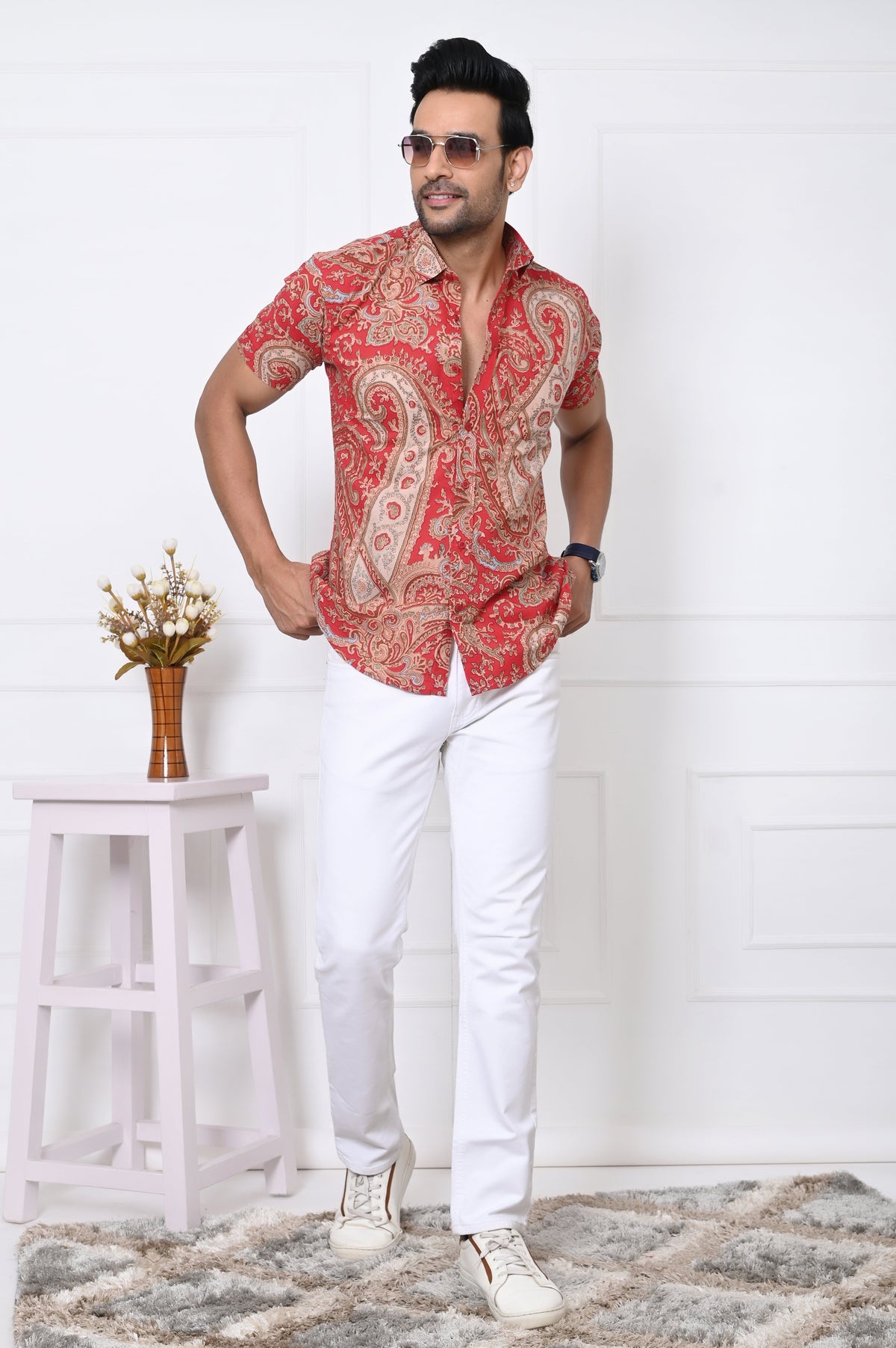 Ranbir Kapoor's Favorite VJR Red Paisley Shirt