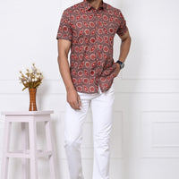 Sunburst Elegance Half Sleeves Shirt