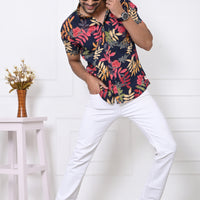 Tropical Twilight Half Sleeves Shirt