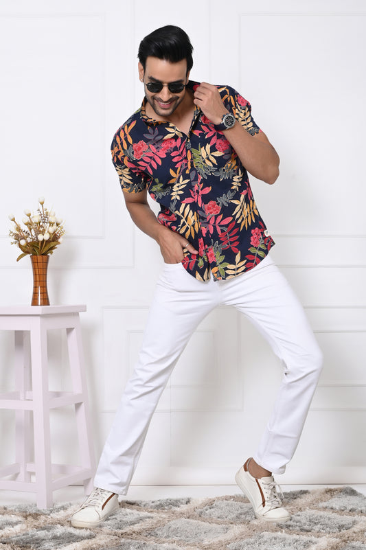 Tropical Twilight Half Sleeves Shirt