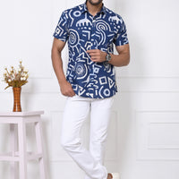 Nautical Urban Artistry Half Sleeves Shirt