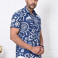 Nautical Urban Artistry Half Sleeves Shirt