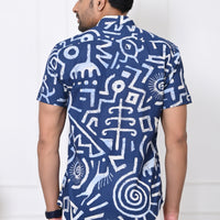 Nautical Urban Artistry Half Sleeves Shirt