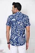Nautical Urban Artistry Half Sleeves Shirt