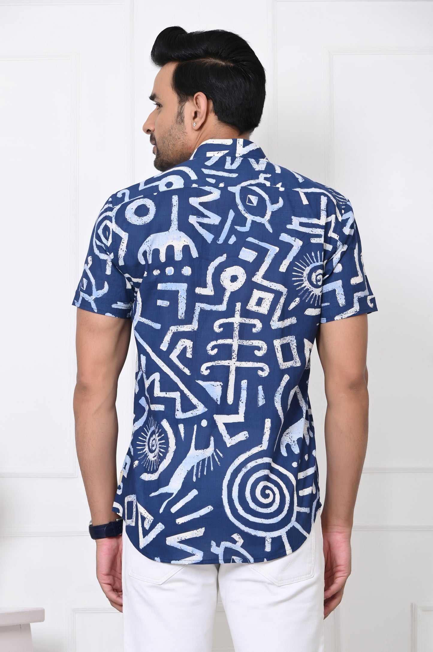 Nautical Urban Artistry Half Sleeves Shirt