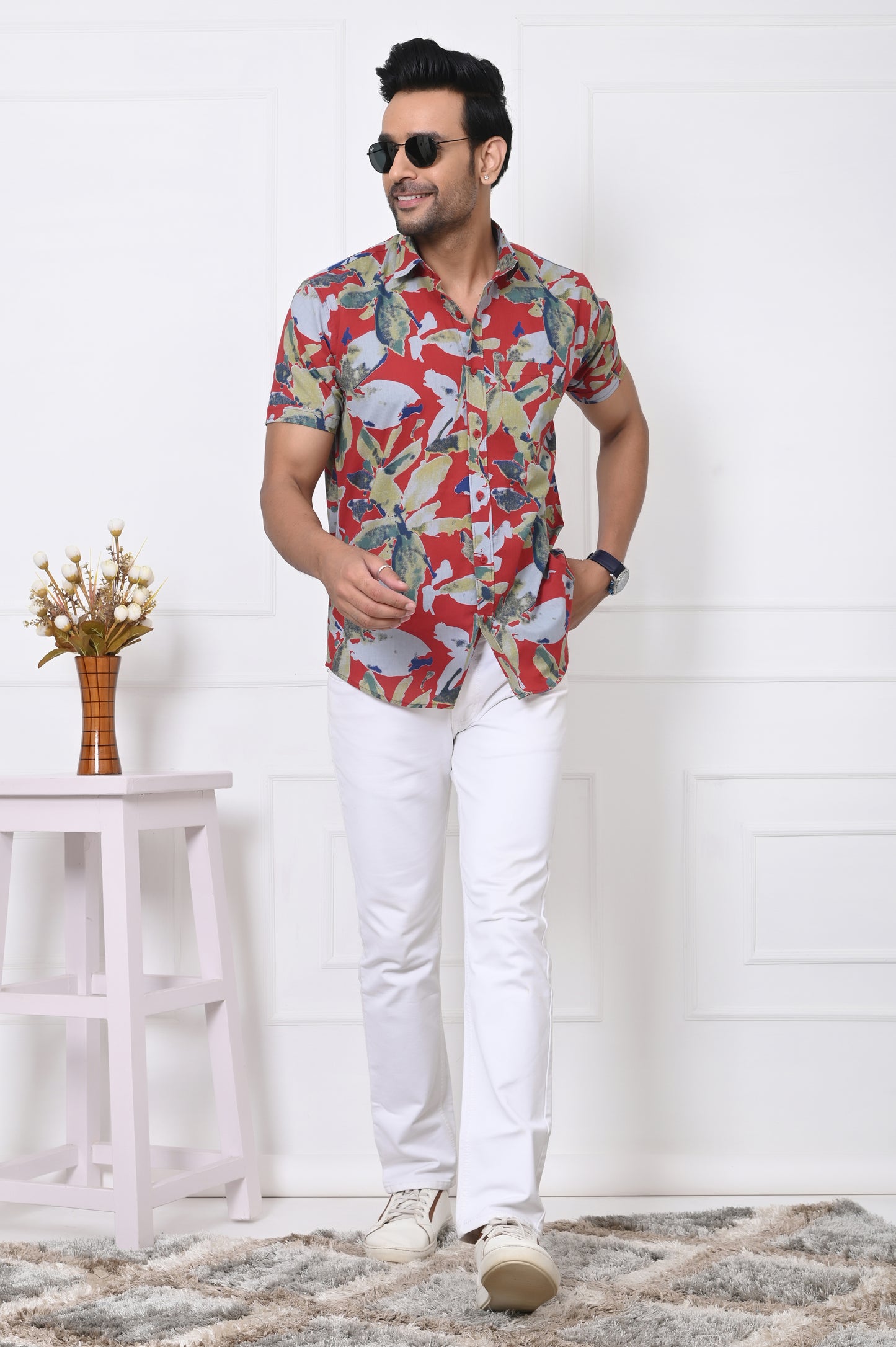 Tropical Burst Half Sleeves shirt