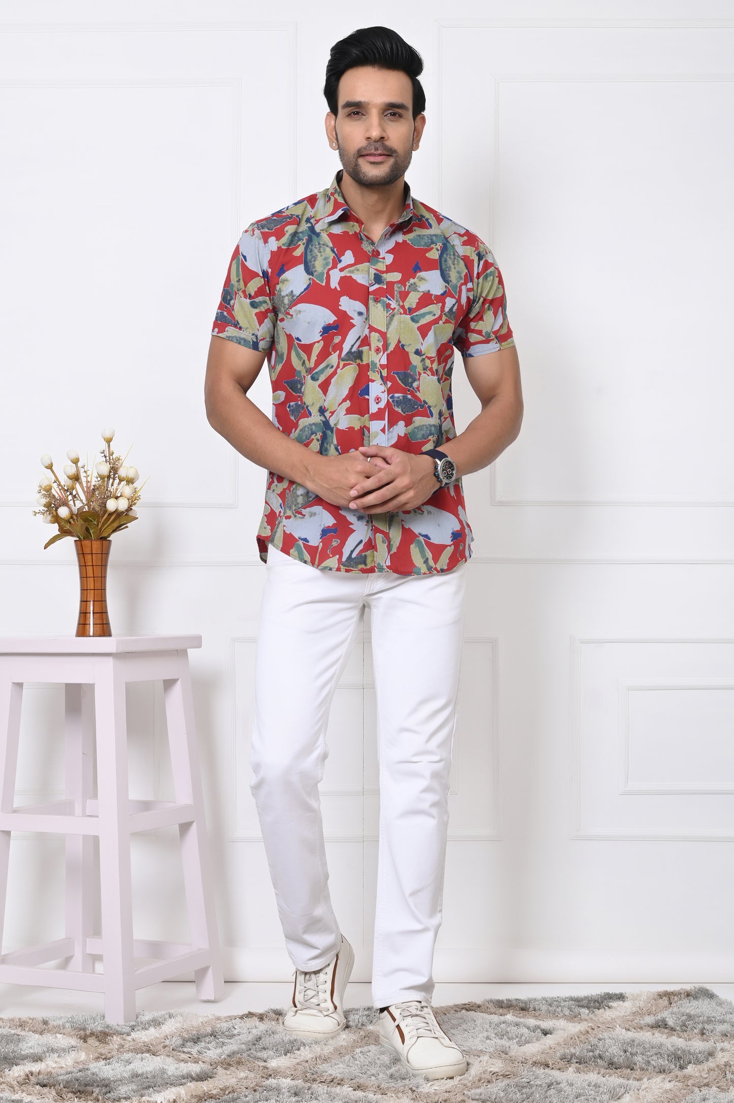 Tropical Burst Half Sleeves shirt