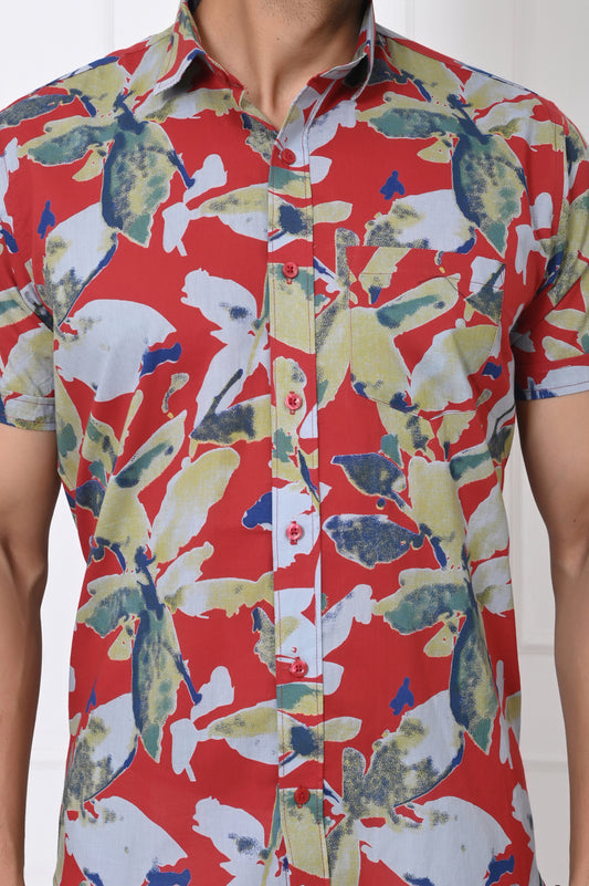 Tropical Burst Half Sleeves shirt