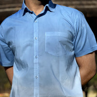 VJR Ombre Blue Color Half Sleeve Shirt